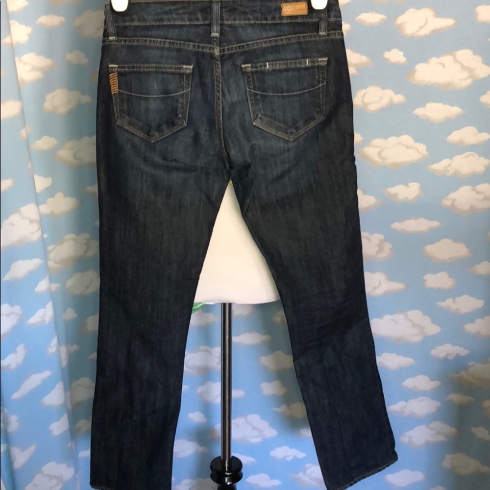 PAIGE Vintage Y2K Blue Heights Low Rise Jeans‎ Dark Wash Size 26 - Picture 7 of 10